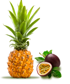 Ananas victoria et fruit de la passion