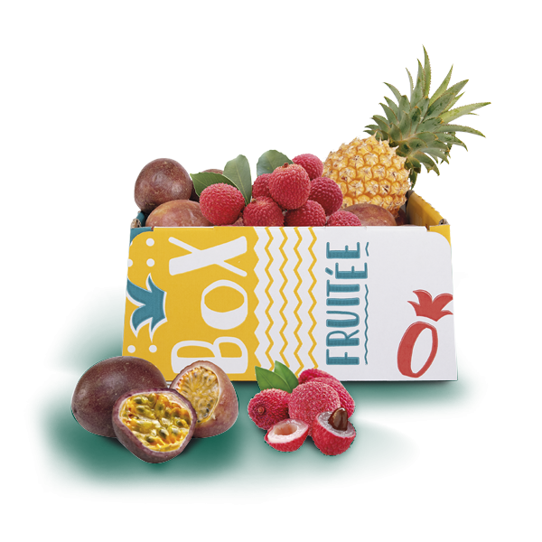 Box ananas Victoria, letchis et passion