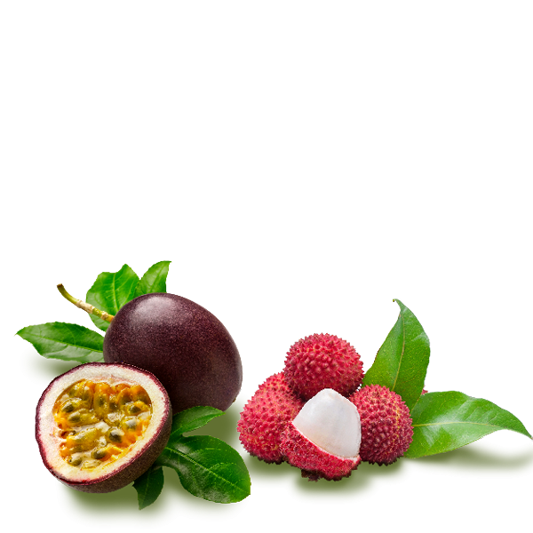 Fruit de la passion et letchis